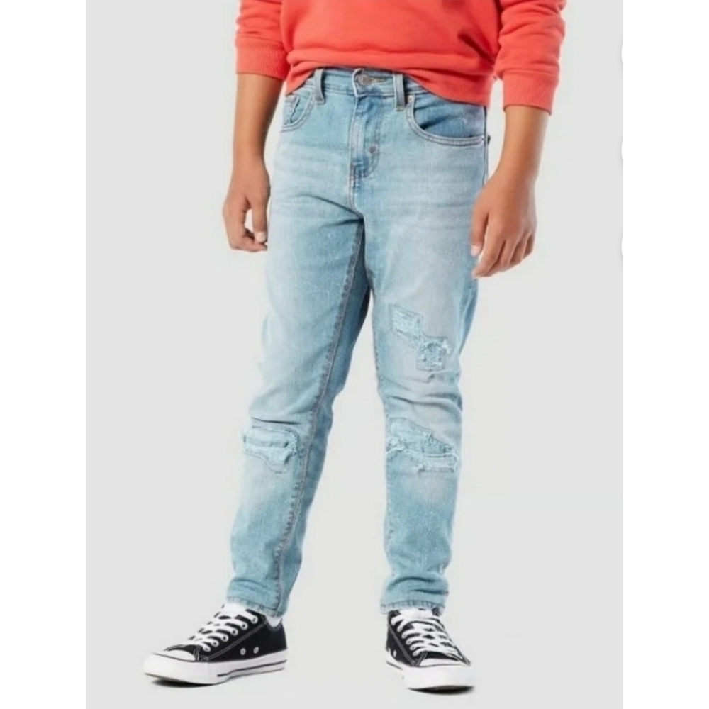 Denizen from Levi's Boys Taper Distressed Jeans